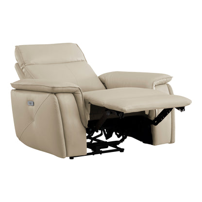 Homelegance Maroni Reclining Chair Power Recliner in Taupe 8259RFTP-1PWH