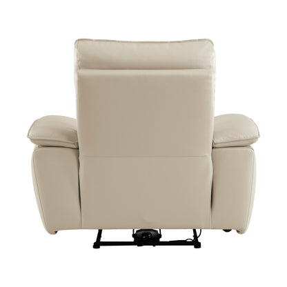Homelegance Maroni Reclining Chair Power Recliner in Taupe 8259RFTP-1PWH
