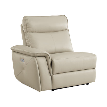 Homelegance Maroni Sectional Sofa in Soft Cream Fabric 8259RFTP-6SCPWH