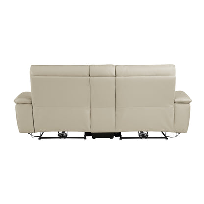 Homelegance Maroni Loveseat Power Reclining in Taupe 8259RFTP-2CNPWH