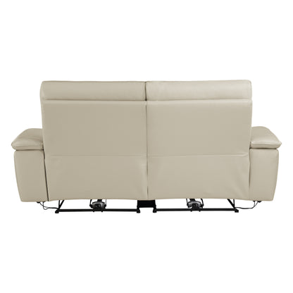Homelegance Maroni Power Reclining Loveseat in Taupe 8259RFTP-2PWH