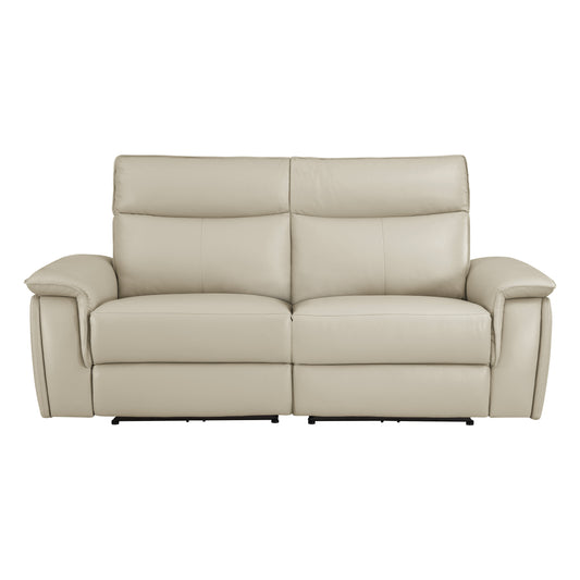 Homelegance Maroni Power Reclining Loveseat in Taupe 8259RFTP-2PWH