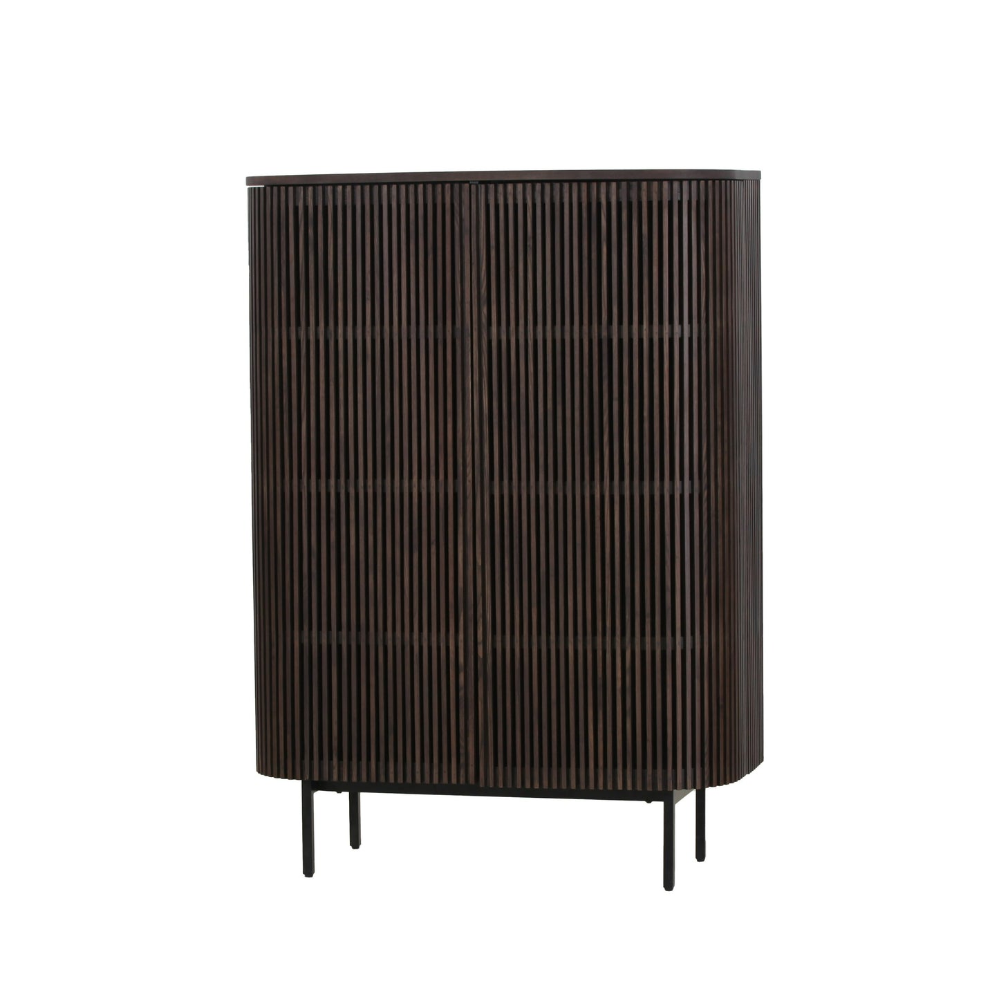 Modrest Clifton Modern Smoked Ash Tall Buffet