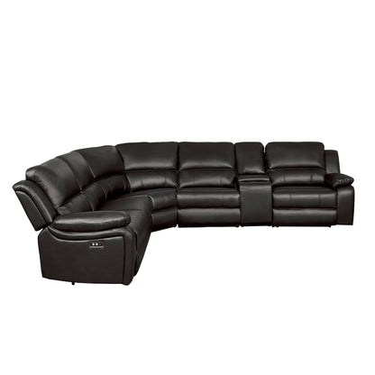 Homelegance Falun Sectional Sofa in Dark Brown 8260DB-6PW