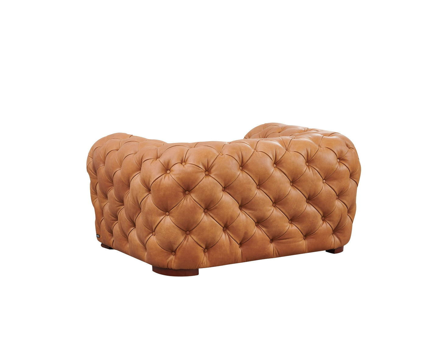 Divani Casa Dexter Transitional Camel Full Italian Leather Lounge Chair