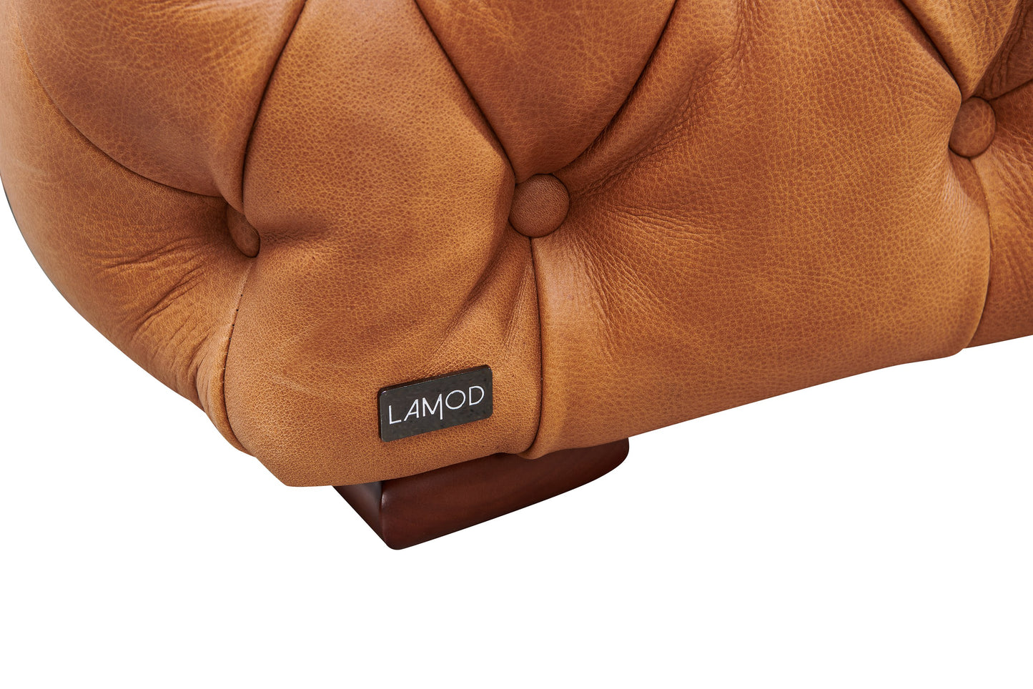 Divani Casa Dexter Transitional Camel Full Italian Leather Lounge Chair