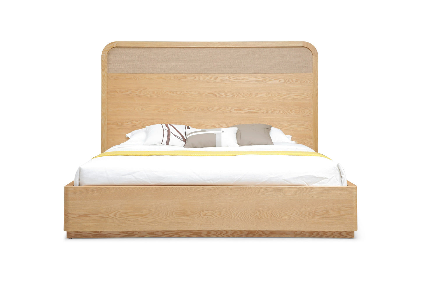 Modrest Gavin Modern Natural Ash Rattan Bedroom Set