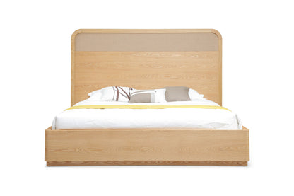 Modrest Gavin Modern Natural Ash Rattan Bedroom Set