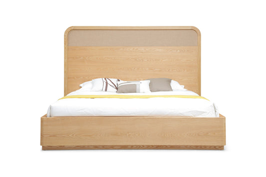 Modrest Gavin Modern Natural Ash Rattan Bedroom Set