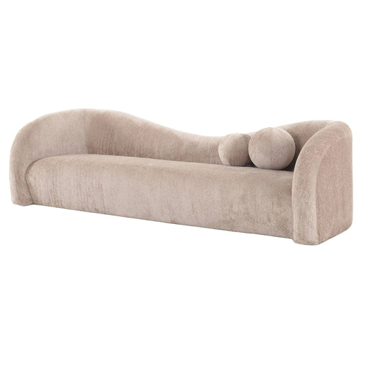 Divani Casa Calico Contemporary Beige Fabric 4-Seat Sofa