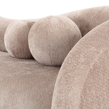 Divani Casa Calico Contemporary Beige Fabric 4-Seat Sofa