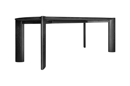 Modrest Steven Modern Black Oval Dining Table
