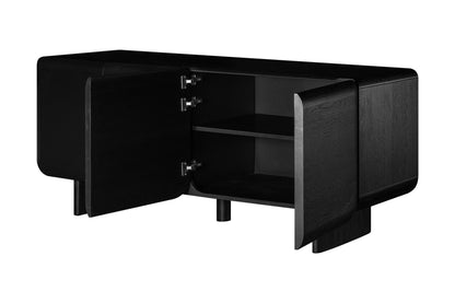 Modrest Steven Modern Black Buffet