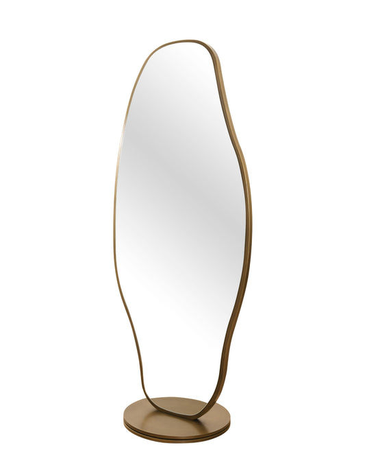 Modrest Esteem Modern Antique Brass Freestanding Mirror