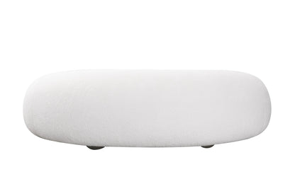 Divani Casa Fortune Contemporary White Fabric Sofa