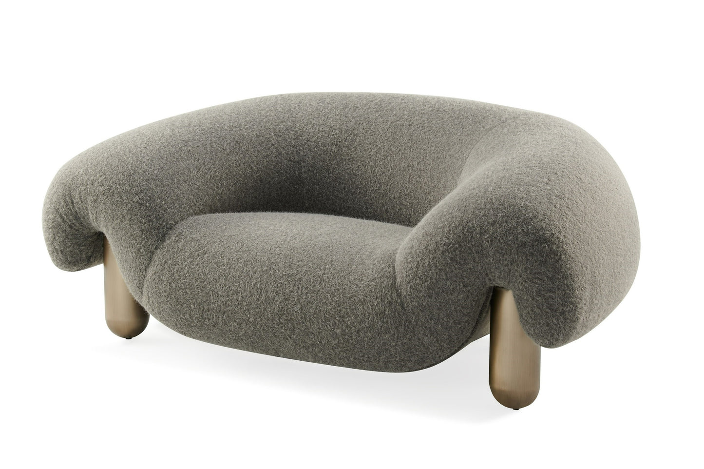 Divani Casa Clarity Contemporary Grey Fabric Accent Chair