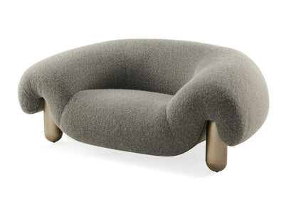 Divani Casa Clarity Contemporary Grey Fabric Accent Chair