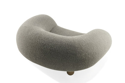 Divani Casa Clarity Contemporary Grey Fabric Accent Chair