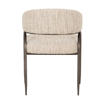 Modrest Kobe Modern Beige Fabric Dining Chair