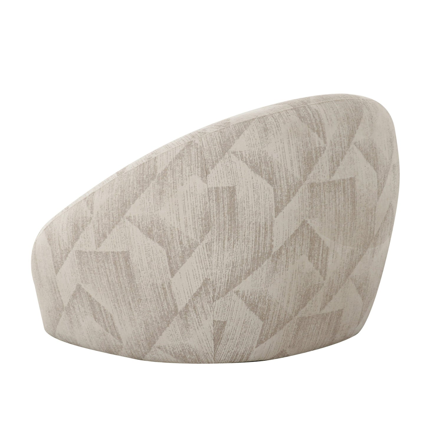 Divani Casa Gentle Modern Beige Pattern Fabric Accent Chair