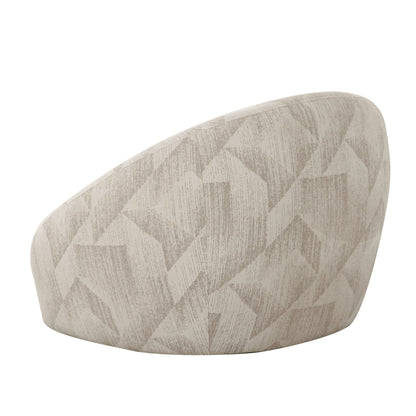 Divani Casa Gentle Modern Beige Pattern Fabric Accent Chair