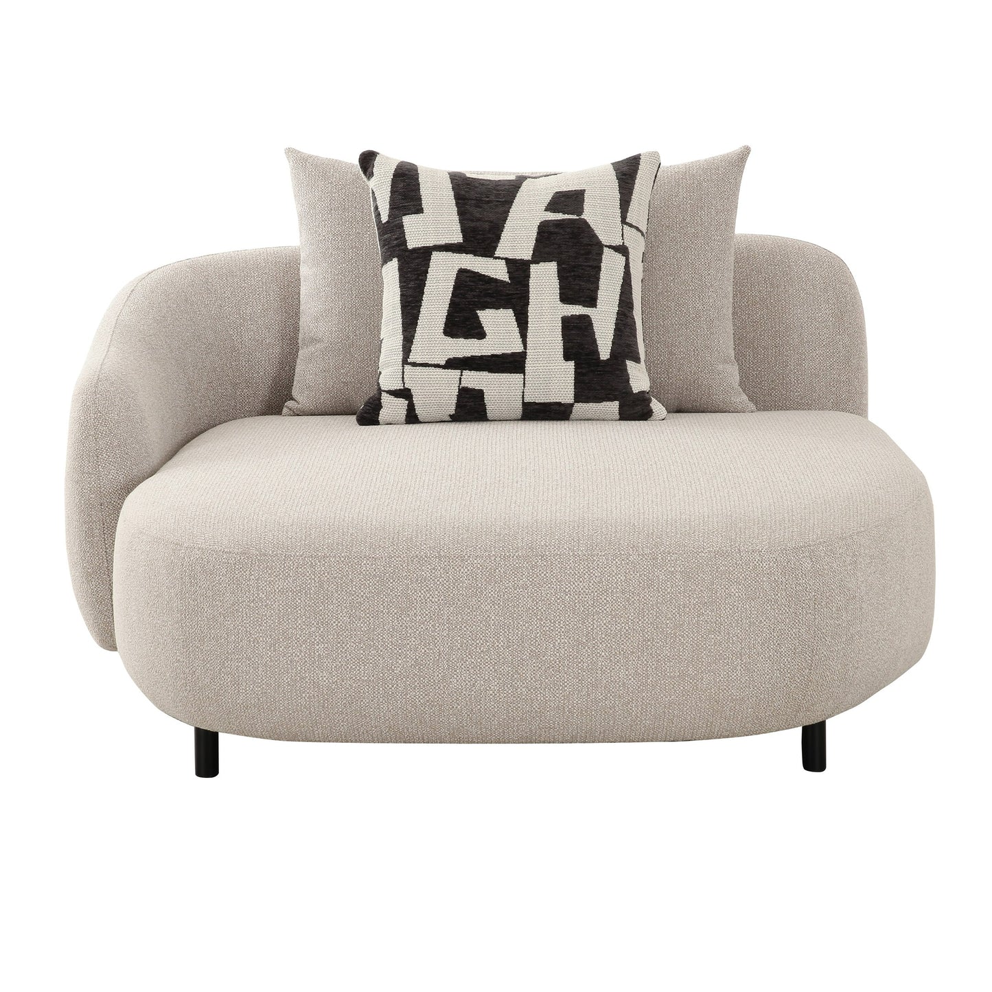Divani Casa Marge Contemporary Beige Sectional Sofa