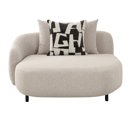 Divani Casa Marge Contemporary Beige Sectional Sofa