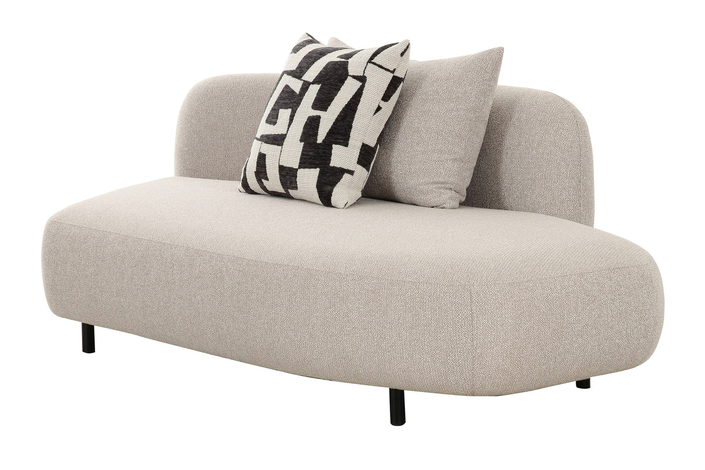 Divani Casa Marge Contemporary Beige Sectional Sofa