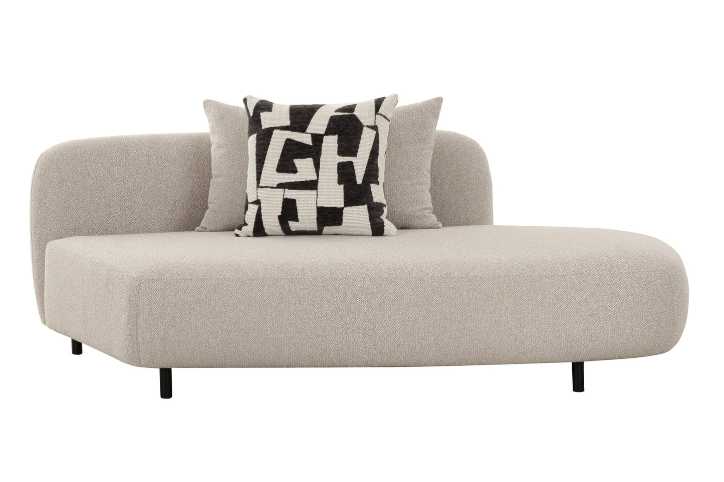 Divani Casa Marge Contemporary Beige Sectional Sofa