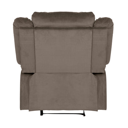 Homelegance Jarita Reclining Chair in Chocolate Microfiber 8329CH-1