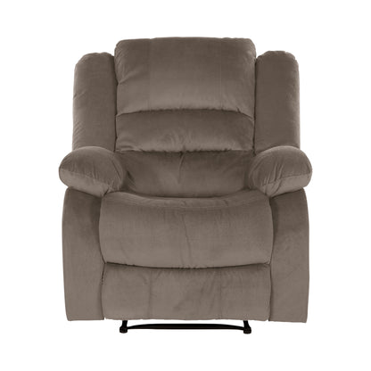 Homelegance Jarita Reclining Chair in Chocolate Microfiber 8329CH-1