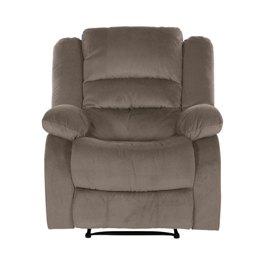 Homelegance Jarita Reclining Chair in Chocolate Microfiber 8329CH-1