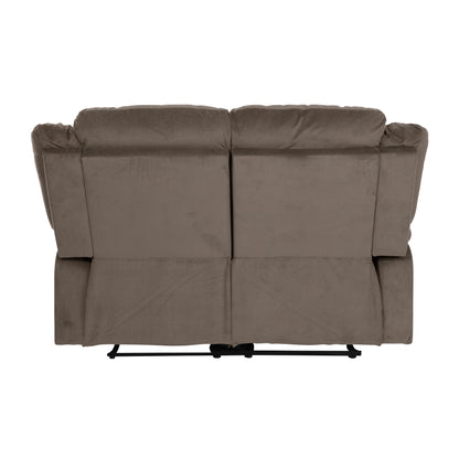 Homelegance Jarita Chocolate Reclining Loveseat 8329CH-2