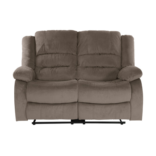 Homelegance Jarita Chocolate Reclining Loveseat 8329CH-2