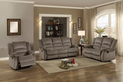 Homelegance Jarita Reclining Chair in Chocolate Microfiber 8329CH-1
