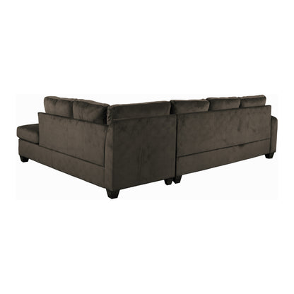Homelegance Emilio Sectional Sofa in Chocolate 8367CH-3