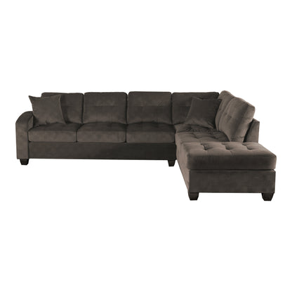 Homelegance Emilio Sectional Sofa in Chocolate 8367CH-3