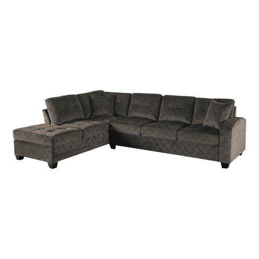 Homelegance Emilio Sectional Sofa in Chocolate 8367CH