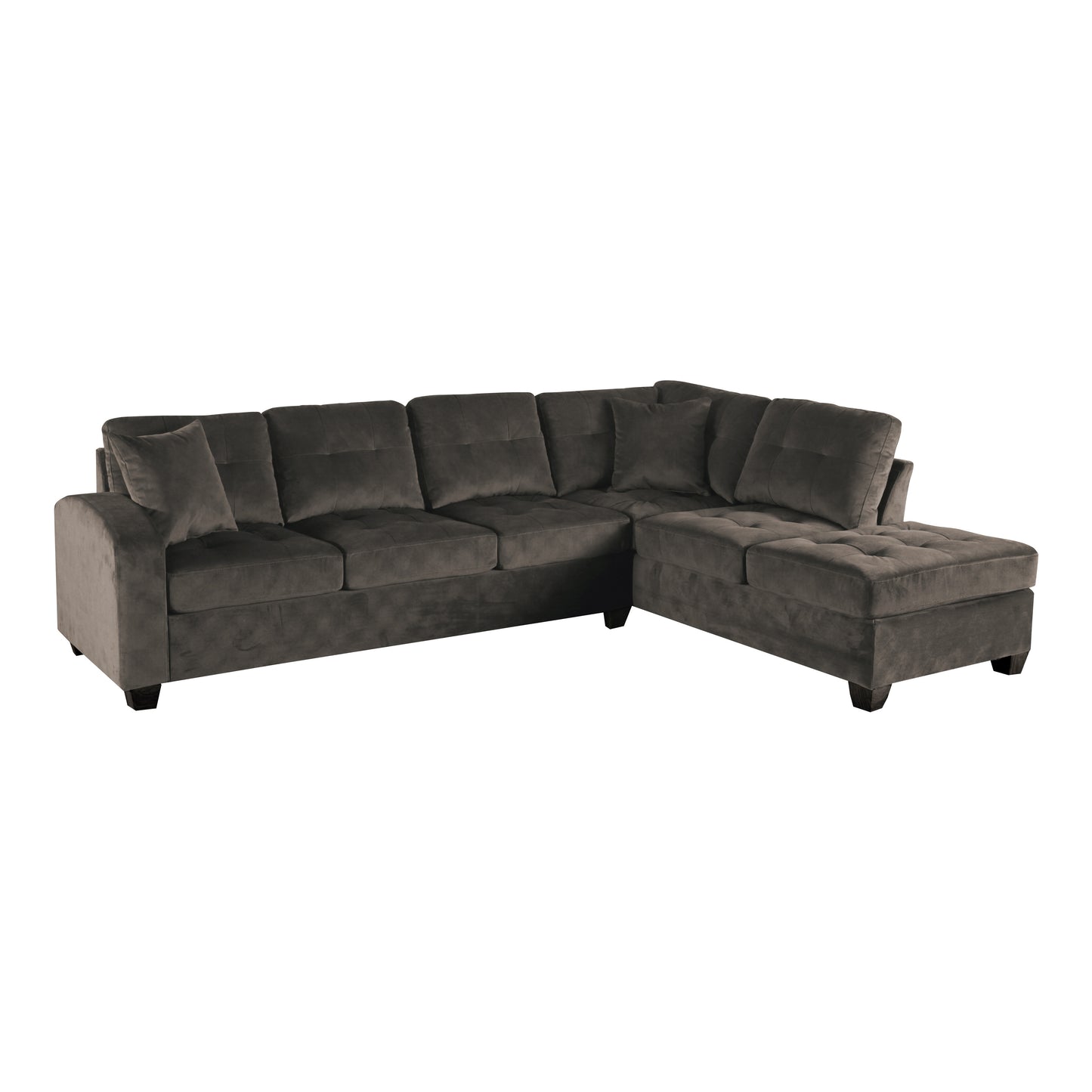 Homelegance Emilio Sectional Sofa in Chocolate 8367CH-3