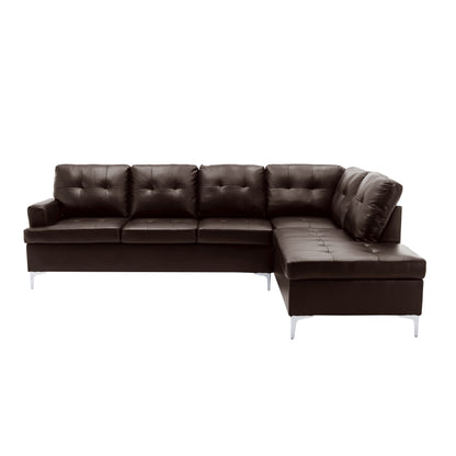 Homelegance Barrington Sectional Sofa in Brown 8378BRW