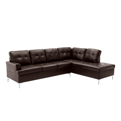 Homelegance Barrington Sectional Sofa in Brown 8378BRW