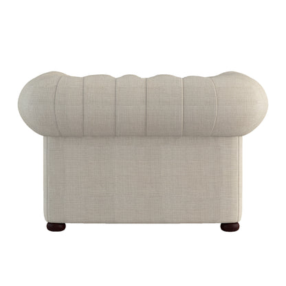 Homelegance Savonburg Accent Chair in Textured Beige with Button Tufting 8427-1