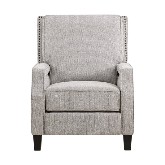 Homelegance Berenson Reclining Chair in Coconut Chenille Fabric 8504CCN-1