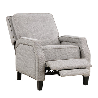 Homelegance Berenson Reclining Chair in Coconut Chenille Fabric 8504CCN-1