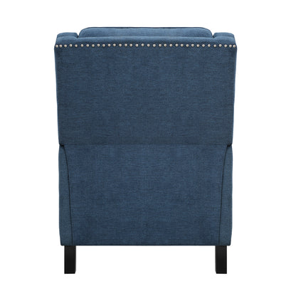 Homelegance Banks Reclining Chair in Textured Blue Fabric 8505BU-1