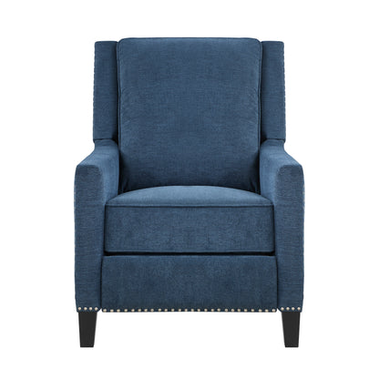 Homelegance Banks Reclining Chair in Textured Blue Fabric 8505BU-1