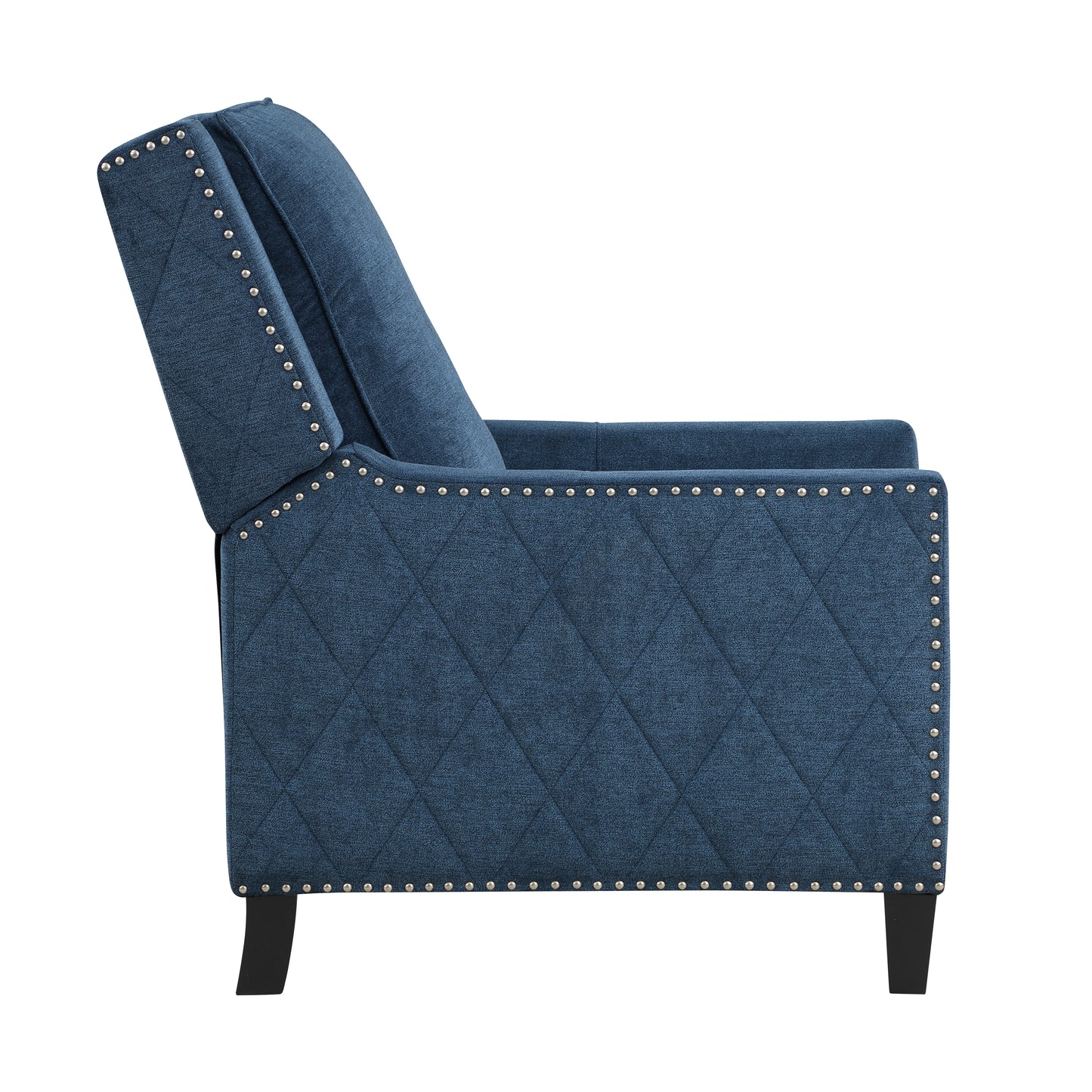 Homelegance Banks Reclining Chair in Textured Blue Fabric 8505BU-1