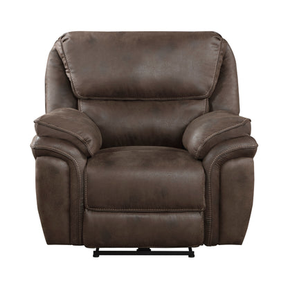 Homelegance Proctor Reclining Chair Power Recliner in Brown 8517BRW-1PW