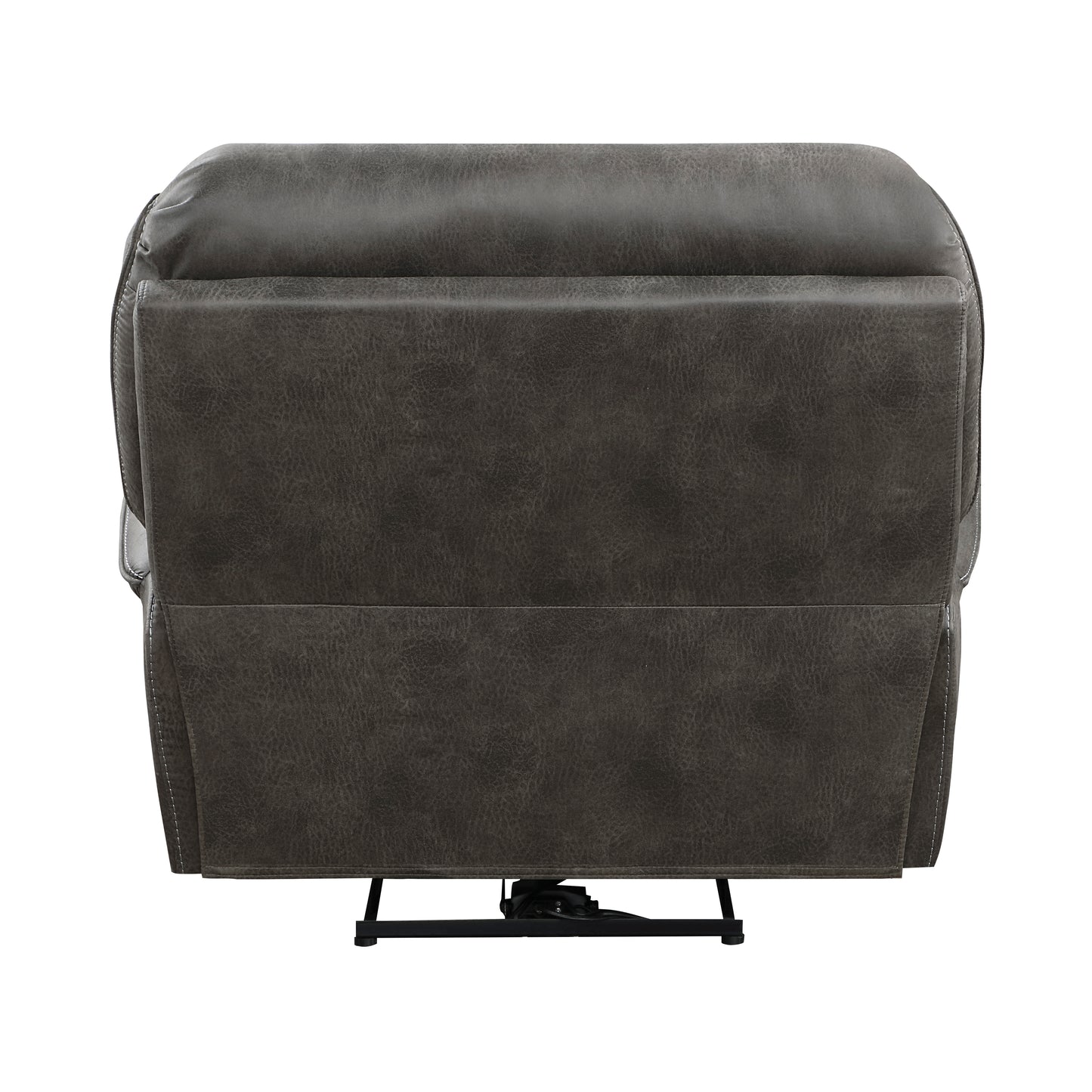 Homelegance Proctor Reclining Chair Power Recliner in Polished Gray Microfiber 8517GRY-1PW