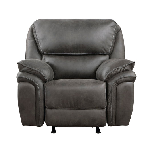 Homelegance Proctor Reclining Chair Gray Rocker Recliner 8517GRY-1
